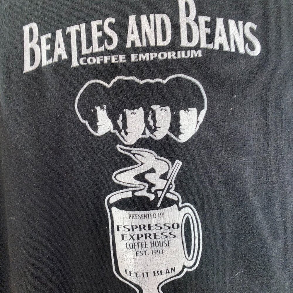 BEATLES AND BEANS EMPORIUM TEE SIZE LARGE